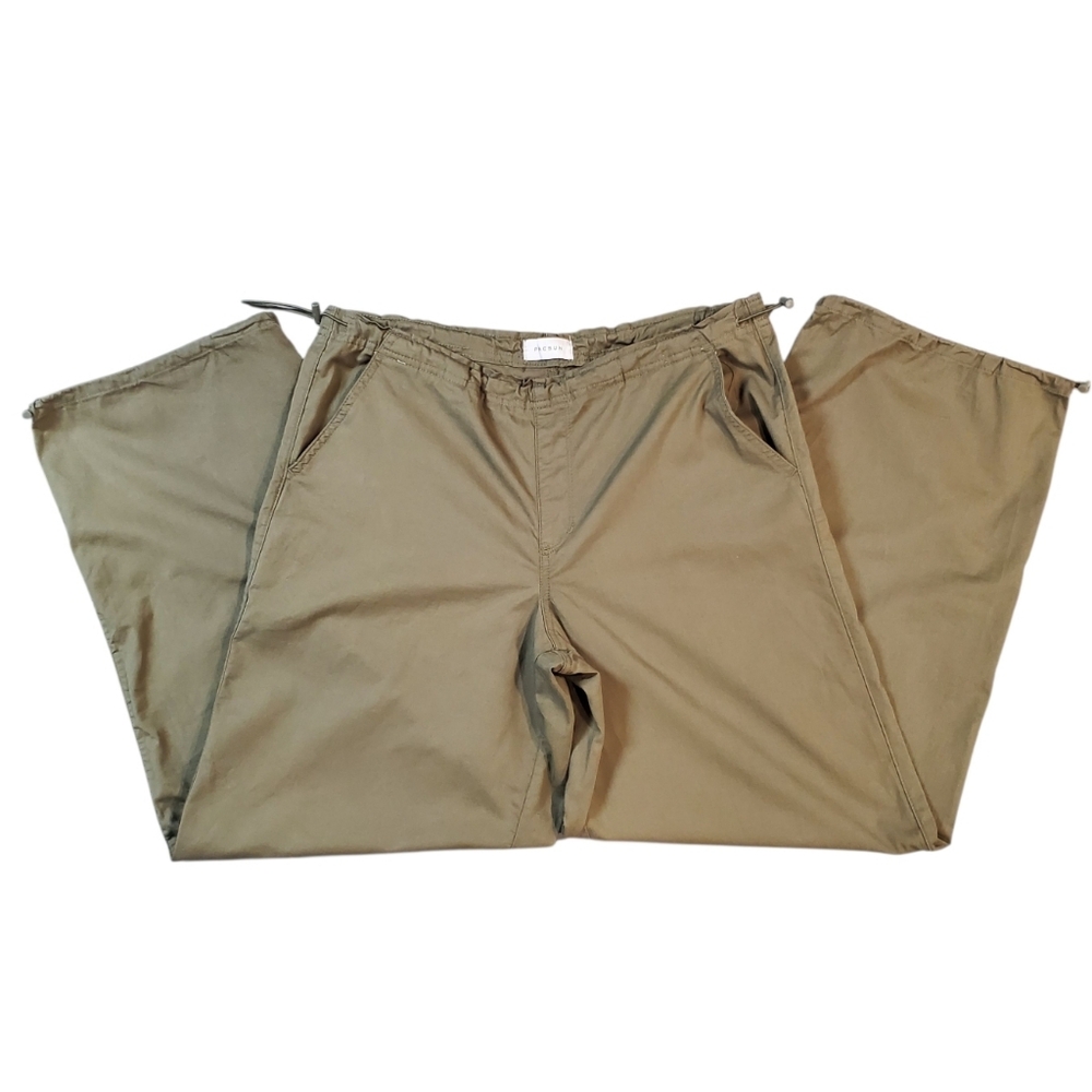 PacSun Women’s Mid Rise Parachute Pants Green Size Small